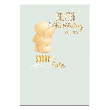 Sorry It's Late Forever Friends Belated Birthday Card